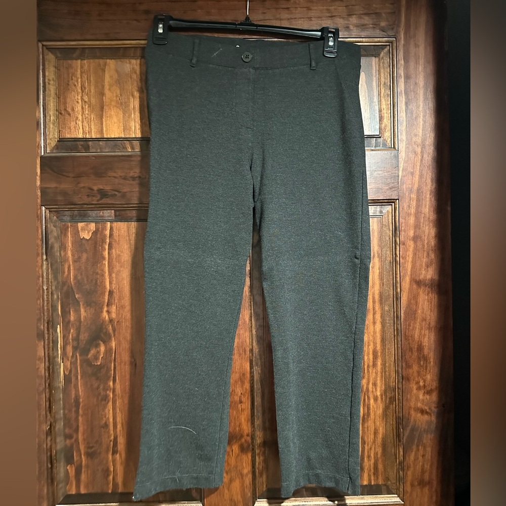 Women’s Large, charcoal work pants capris